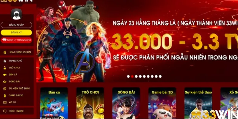 Các sòng bạc trực tuyến tại 33win.